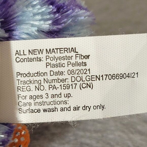 Winkeez Wisdom The Owl Plush Stuffed Blue and Purple 8 inch 2021 Wise MVP Brand - Picture 8 of 9